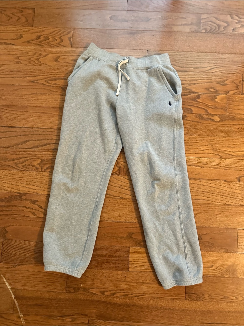 Polo by Ralph Lauren Light Gray Kids Sweat Joggers Boys 14/16 Pony Drawstring